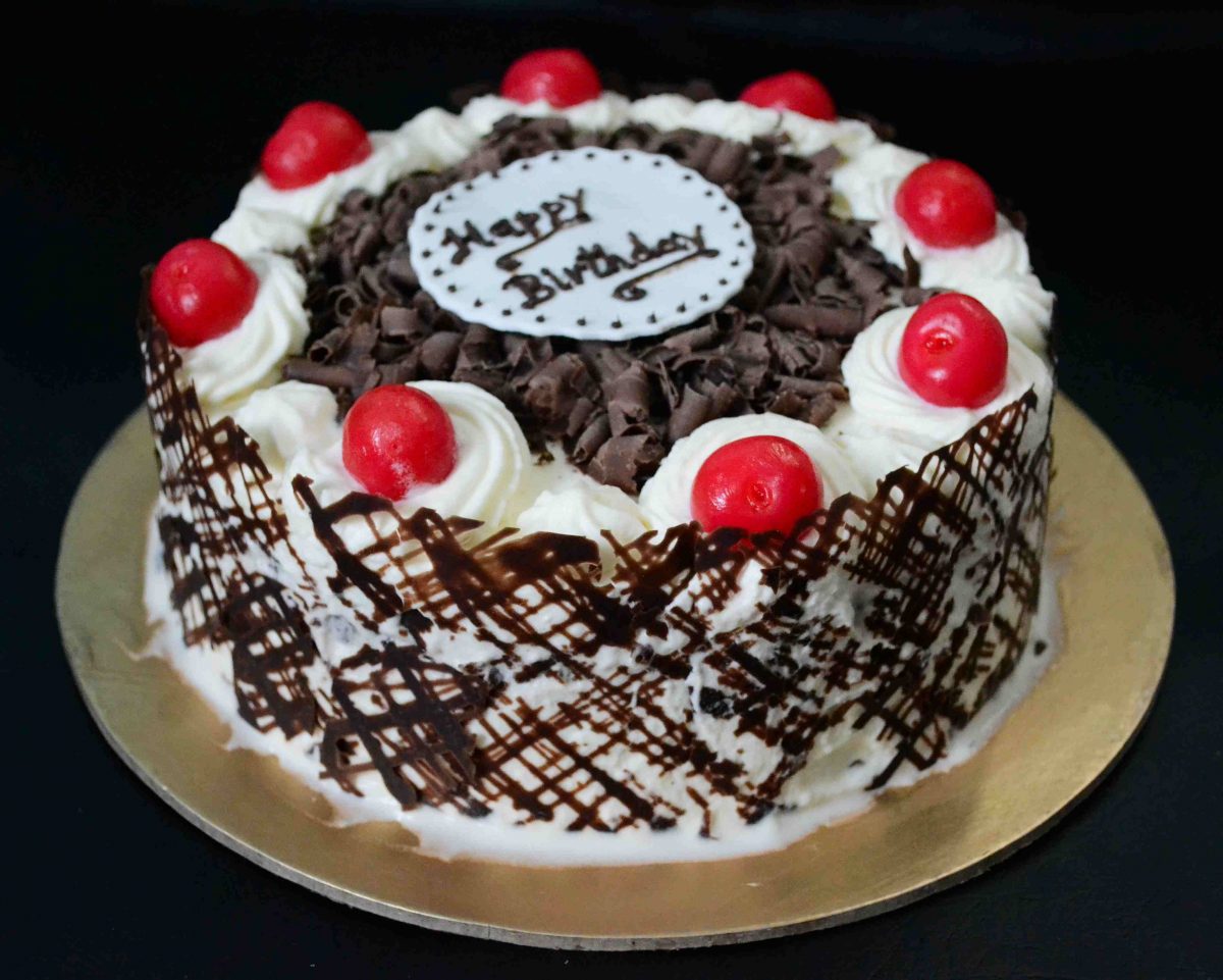 Happy Birthday Black Forest Cake – The Cake Town