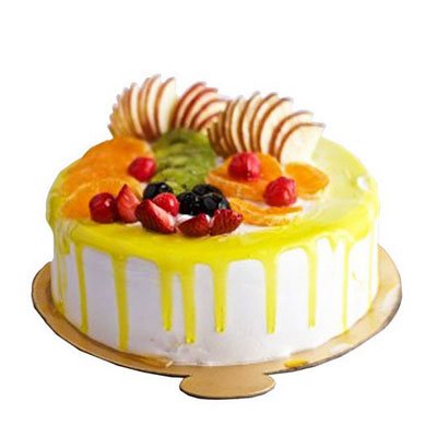 EGGLESS Choco FRESH Fruits Cake - Cake Connection| Online Cake | Fruits |  Flowers and gifts delivery