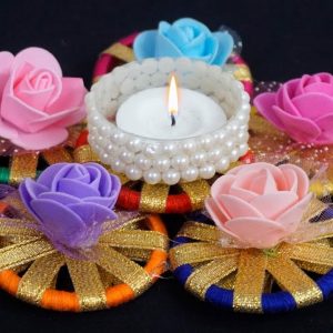 Floral Candle Stand