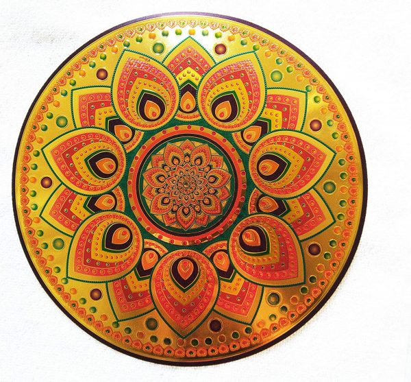 Shiny Rangoli Sticker for Diwali