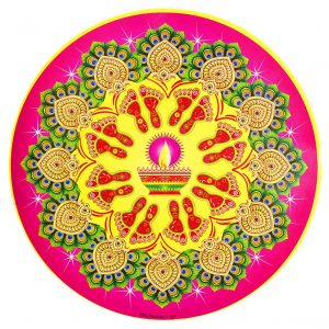 Colorful Diwali Rangoli Sticker