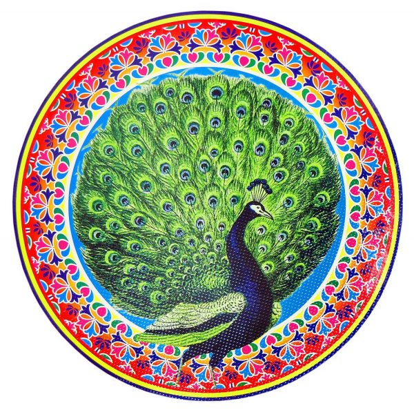 Unique Peacock Paper Rangoli Sticker