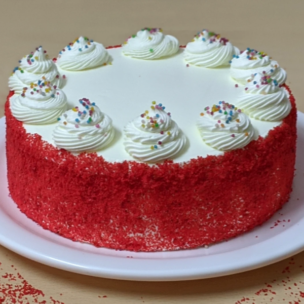 Delicious Round Shape Red Velvet Cake