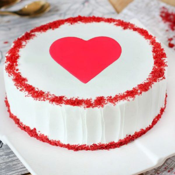 Red Velvet Touch Vanilla Cake