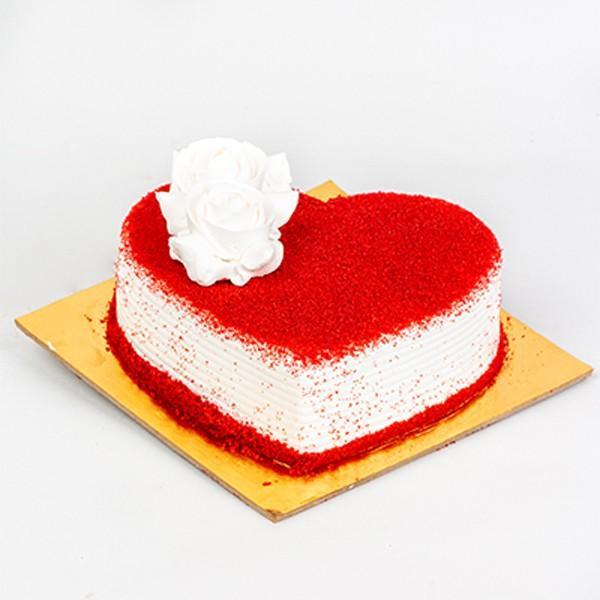 Valentine's Heart Cake (Red Velvet) - Sticks and Scones Cakes
